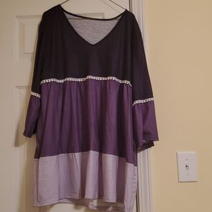 Ladies 1X Plus Size Tunic Top